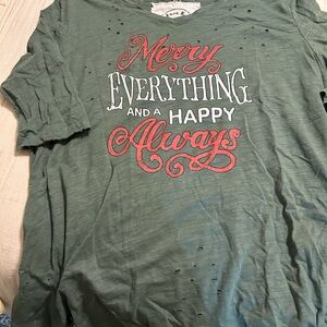 Festive Green Graphic Tee